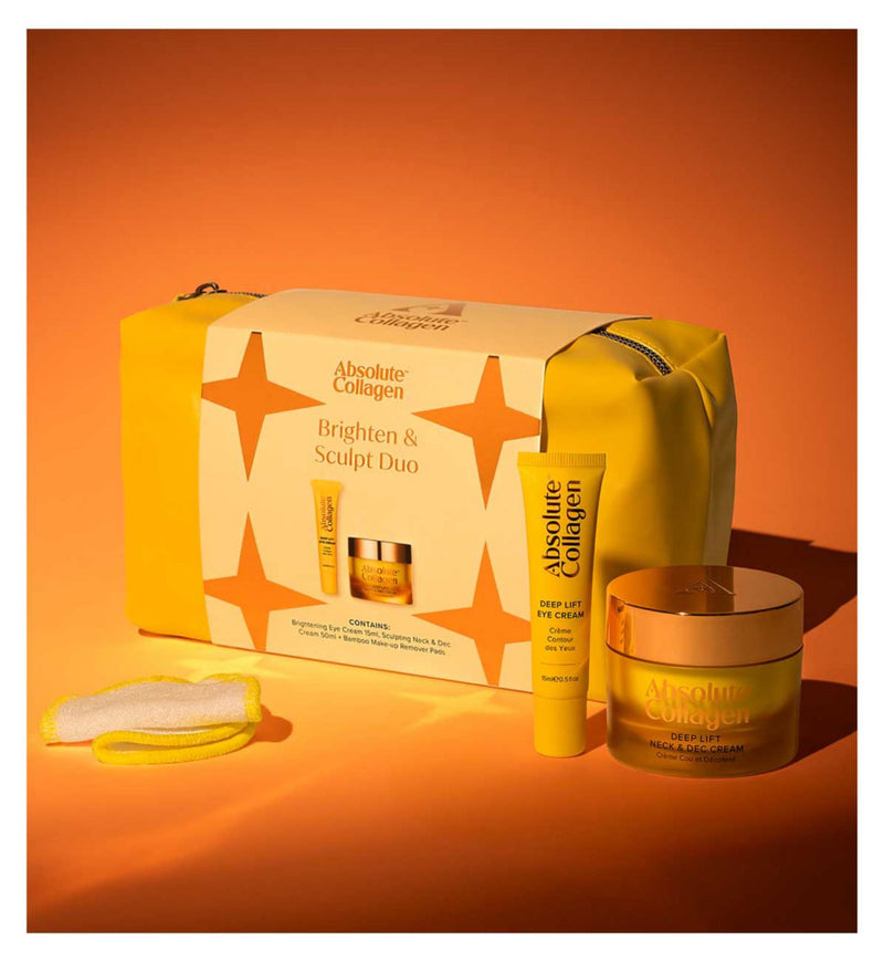 Absolute Collagen Brighten & Sculpt Duo Set 15ml Eye 50ml N&D, imported from the UK