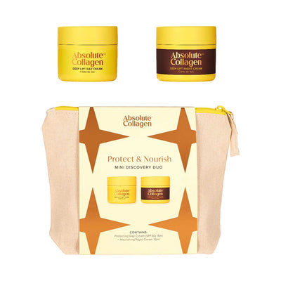 Boots Absolute Collagen Protect & Nourish Mini Discovery Duo Day and Night Cream 2x15ml- Buy online at McGrocer