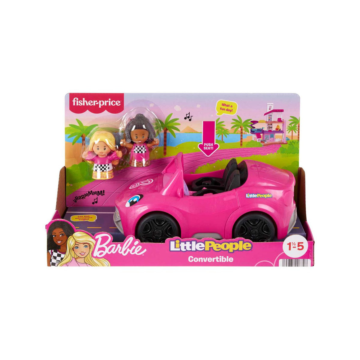 Fisher-Price Little People Barbie Convertible toy car, UK version