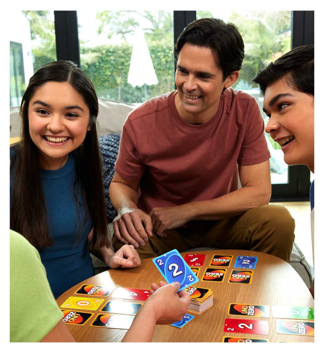 Mattel Uno Zero family card game - British product