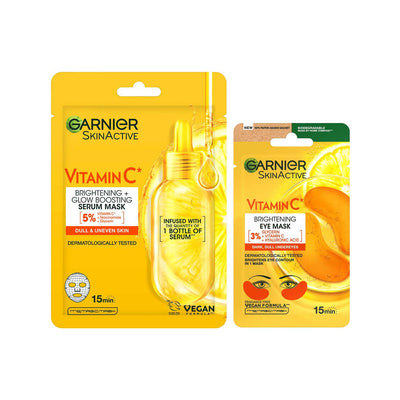 Boots Garnier Vitamin C Mask Duo Bundle- Buy online at McGrocer