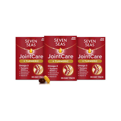 Boots Seven Seas JointCare + TURMERIC Food Supplement 30-Day Pack (Bundle of 3)- Buy online at McGrocer
