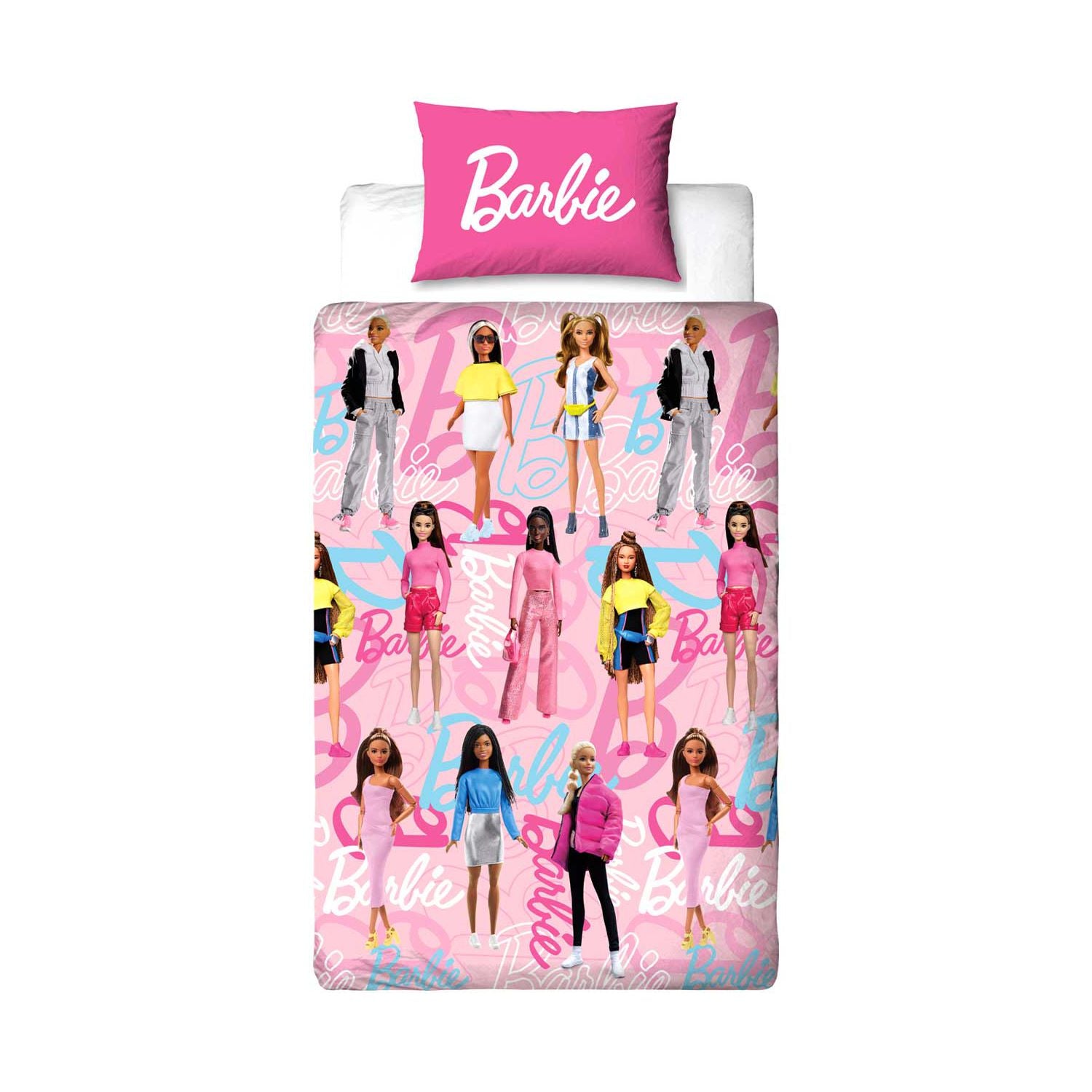 Barbie Unboxed single duvet bedding set reversible - British product