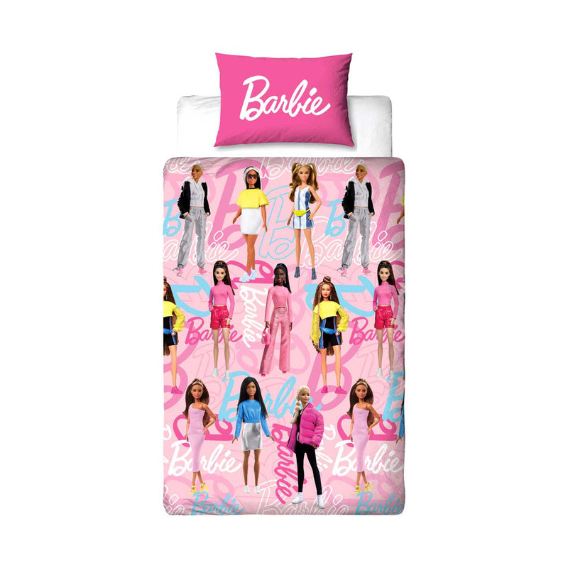Barbie Unboxed single duvet bedding set reversible - British product