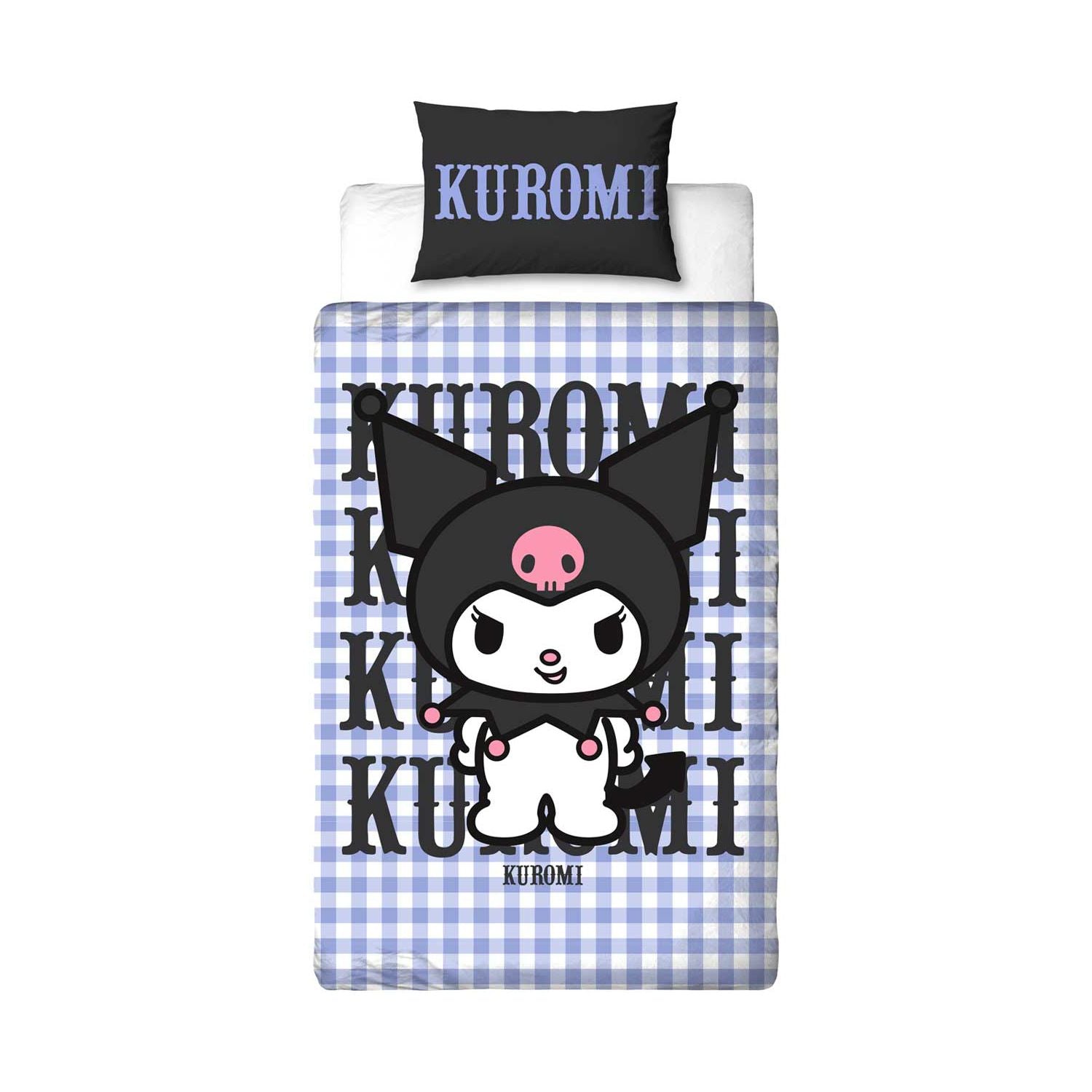 Hello Kitty Kuromi bedding set single, UK version
