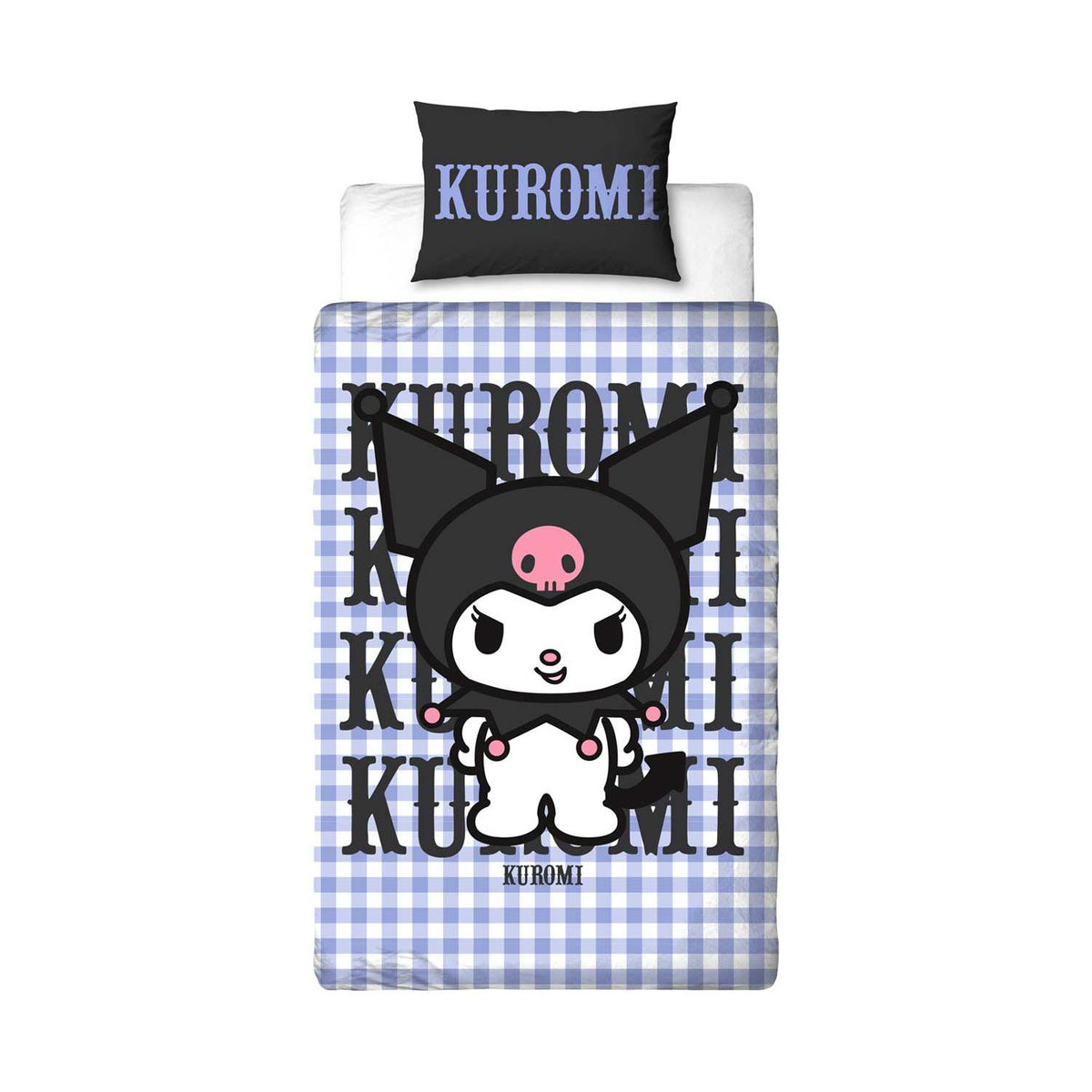 Hello Kitty Kuromi bedding set single, UK version
