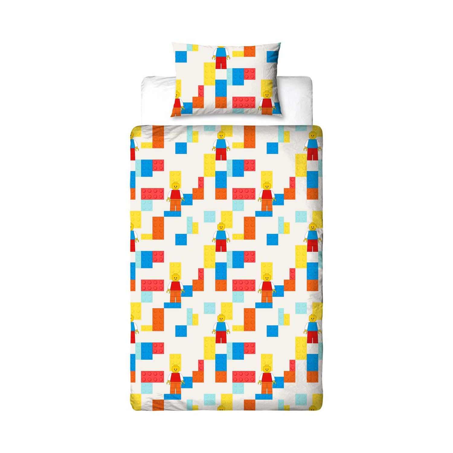 Lego Colourblock duvet bedding set single (British brand)