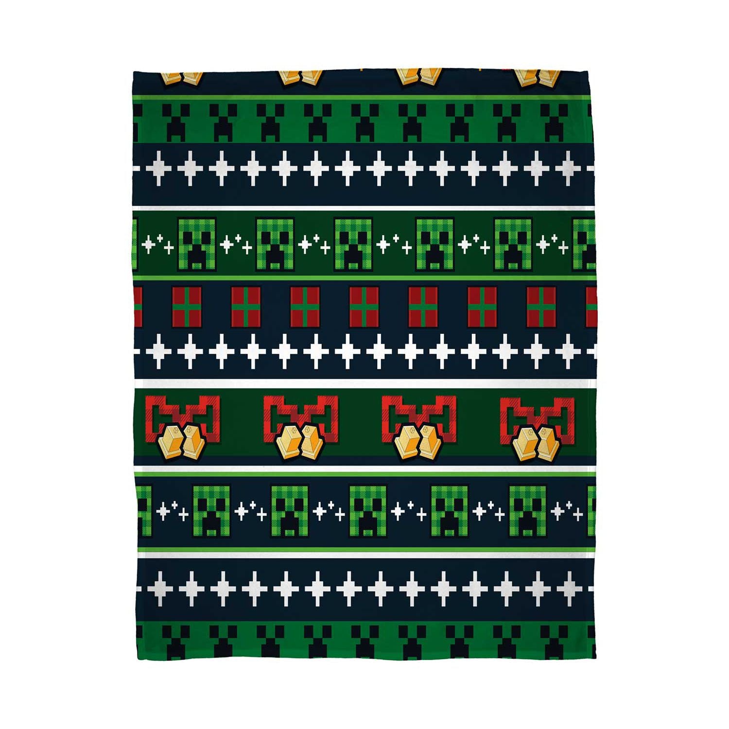 Minecraft Bells Sherpa Fleece Blanket 100x150cm - British product