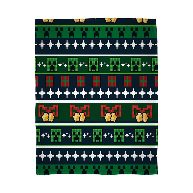 Minecraft Bells Sherpa Fleece Blanket 100x150cm - British product