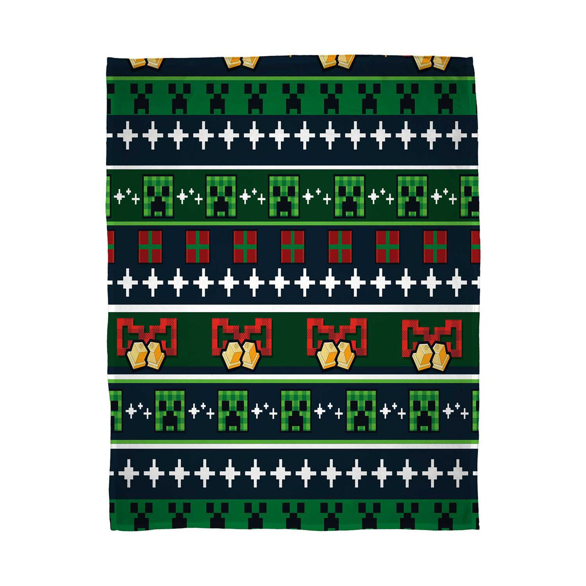 Minecraft Bells Sherpa Fleece Blanket 100x150cm - British product
