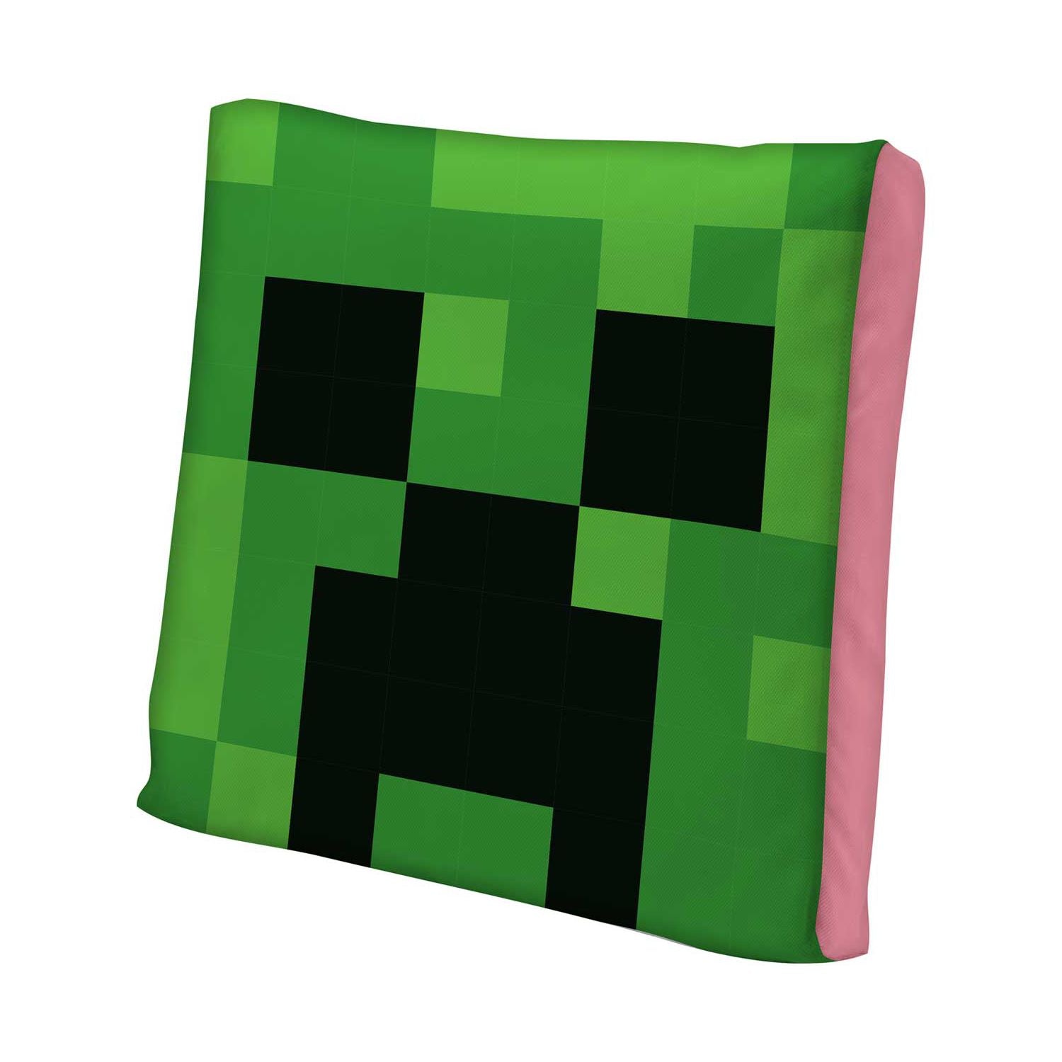 Minecraft reversible cushion pig Creeper design 35cm, imported from the UK