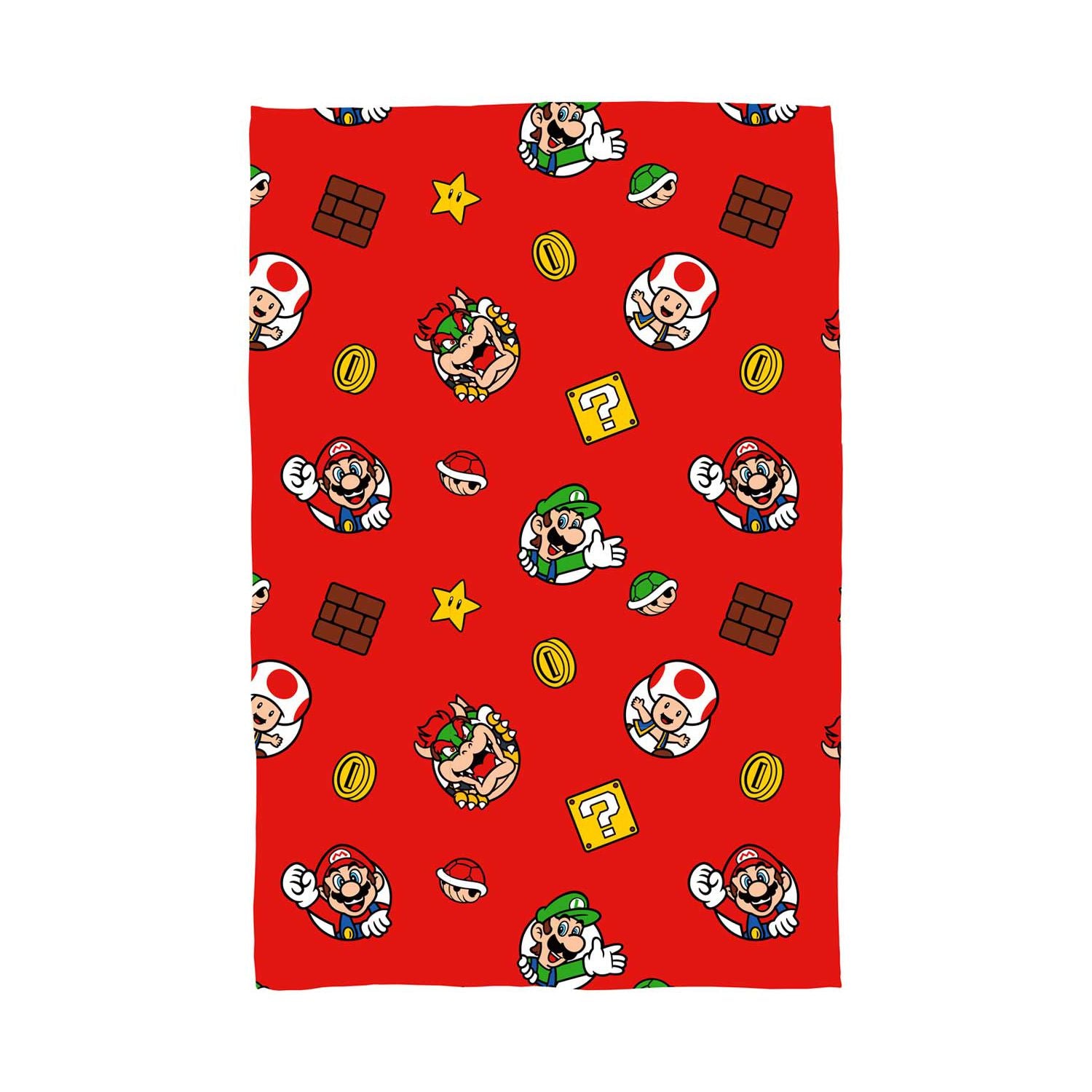 Nintendo Super Mario fleece blanket 100x150cm - British product