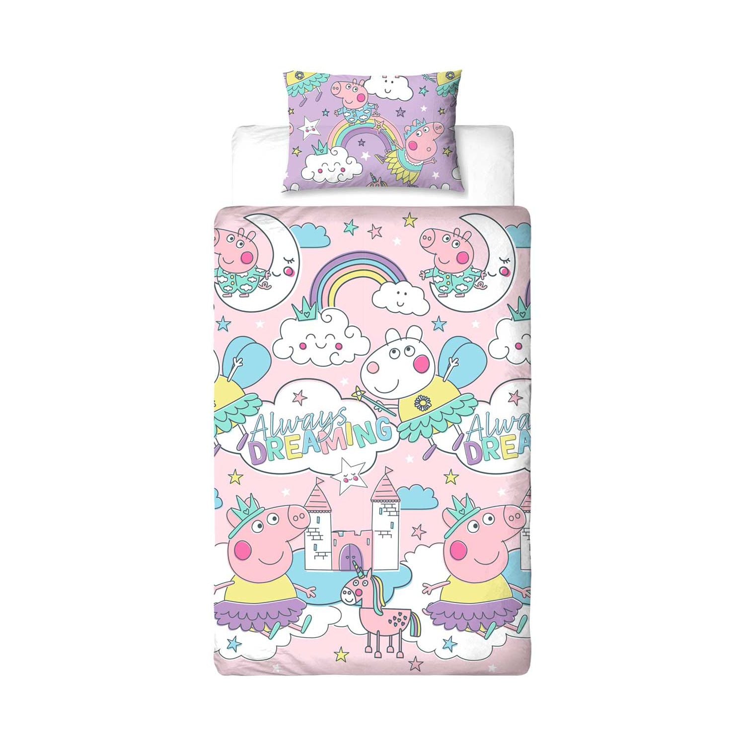Peppa Pig duvet bedding set single reversible (British brand)