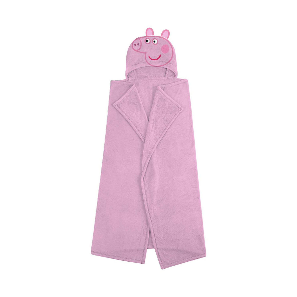 Peppa Pig hooded fleece blanket with 3D ears - British product