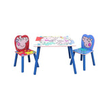 Peppa Pig table and chair set with Peppa and George prints, imported from the UK
