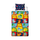 Pokemon retro duvet bedding set single, UK version