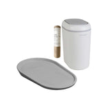 Shnuggle nappy care bundle grey changing mat and bin, imported from the UK