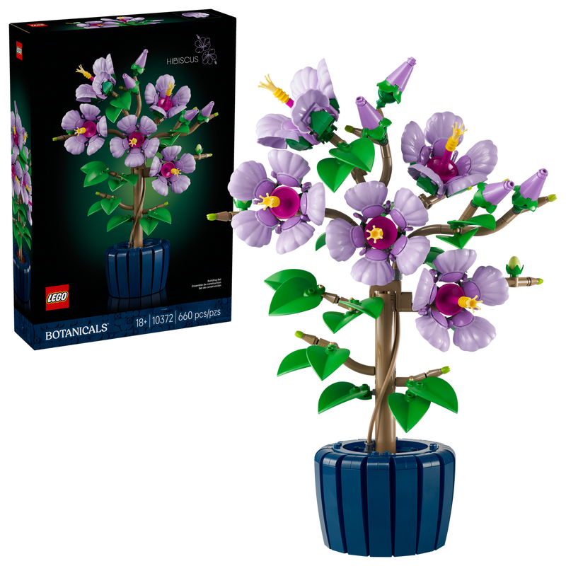LEGO Botanicals Hibiscus flower model 660 pieces, UK version