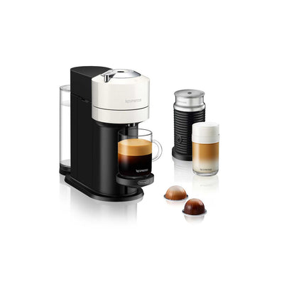 Boots De'Longhi Nespresso Vertuo Next Coffee Machine with Aeroccino Milk Frother White- Buy online at McGrocer