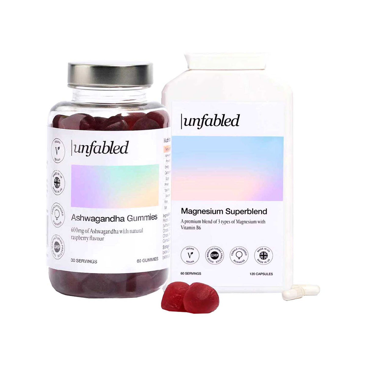 Unfabled Rest & Relaxation supplement bundle (British brand)