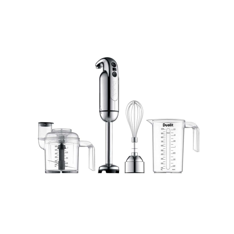 Dualit hand blender chrome with accessories (British brand)