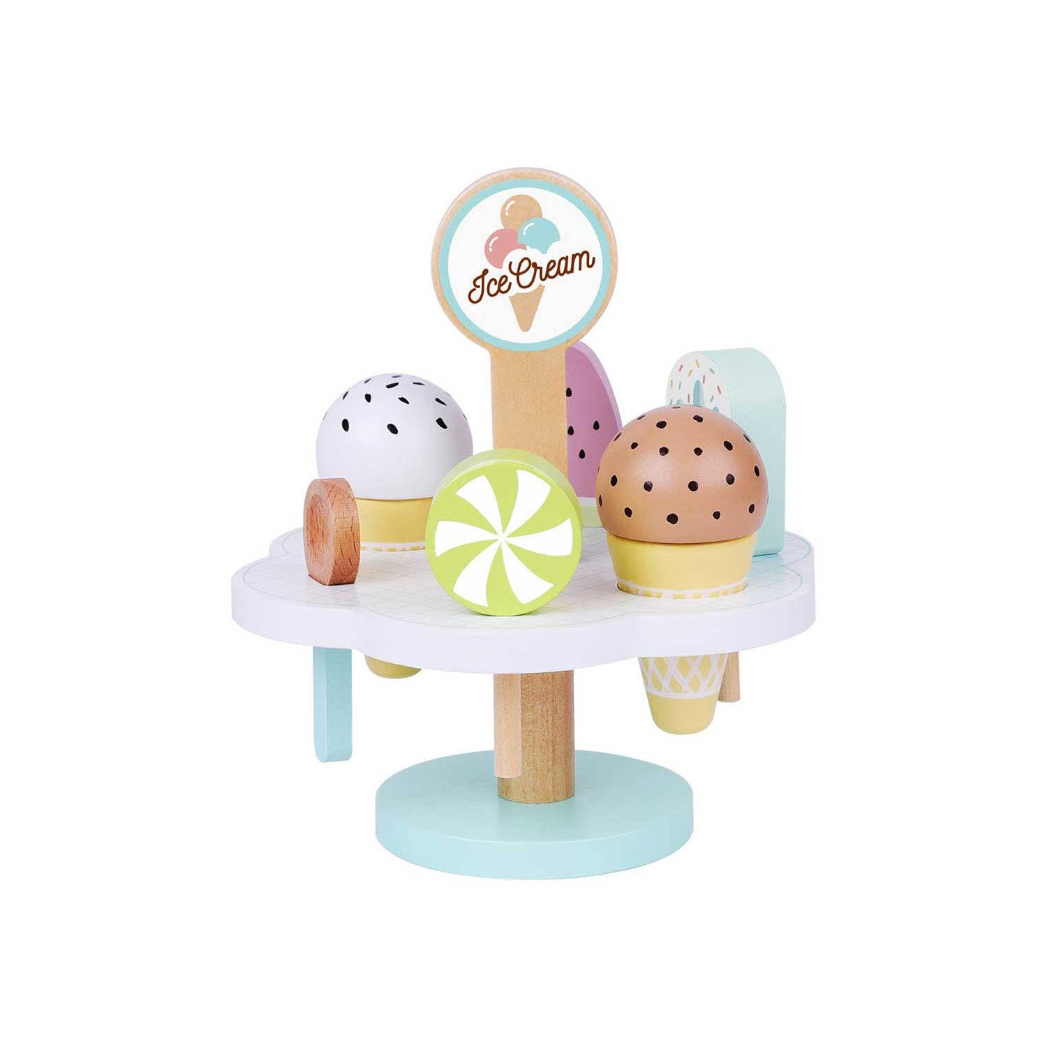 Tooky Toy ice cream wooden playset, imported from the UK