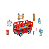 Tooky Toy wooden London bus with figures - British product
