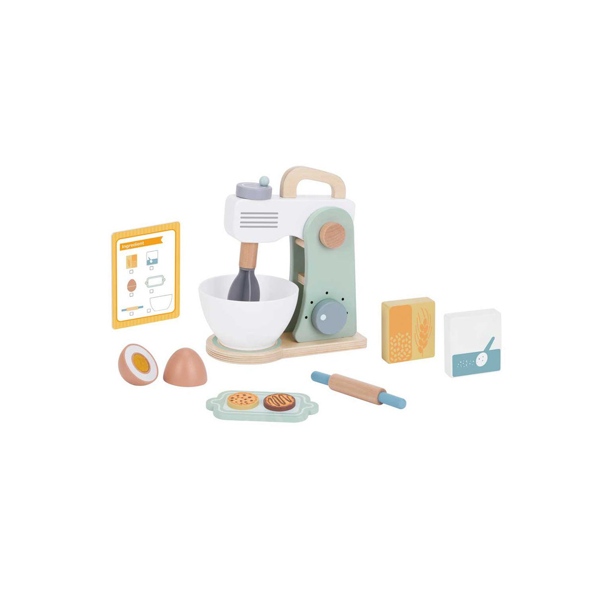 Tooky Toy wooden mixer set, UK version