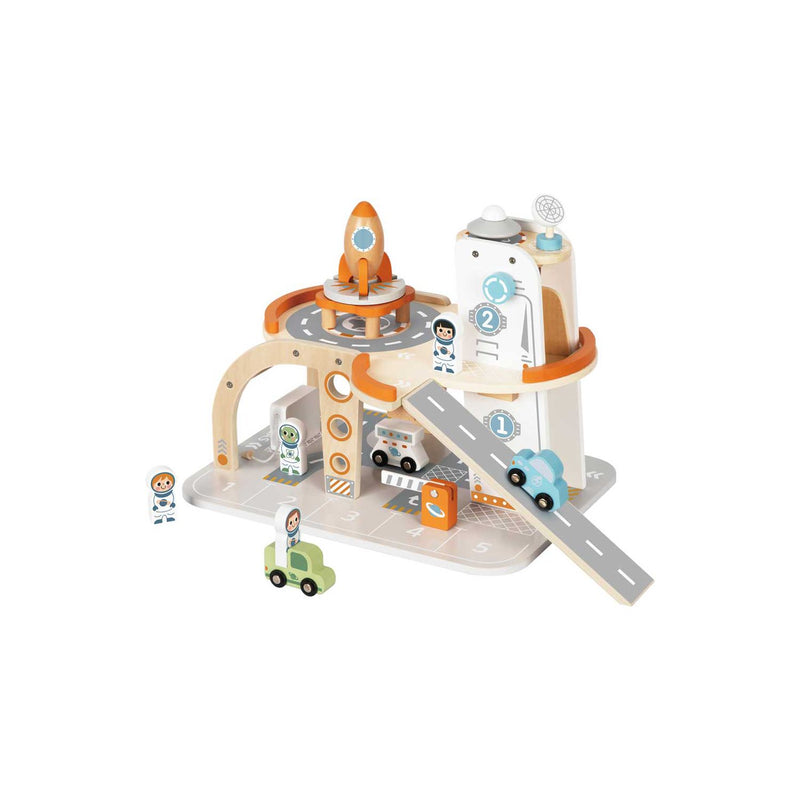 Tooky Toy wooden space station - British product