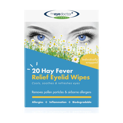 Boots Eye Doctor Biodegradable Hay Fever Allergy Relief Eyelid Wipes 20 Pack- Buy online at McGrocer