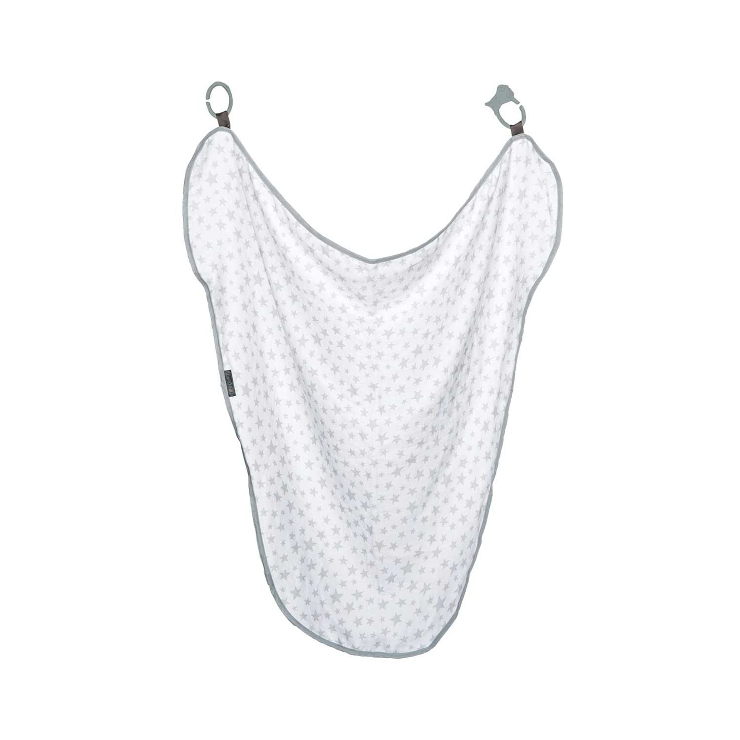 Cheeky Chompers 6-in-1 multimuslin Silver Stars, imported from the UK