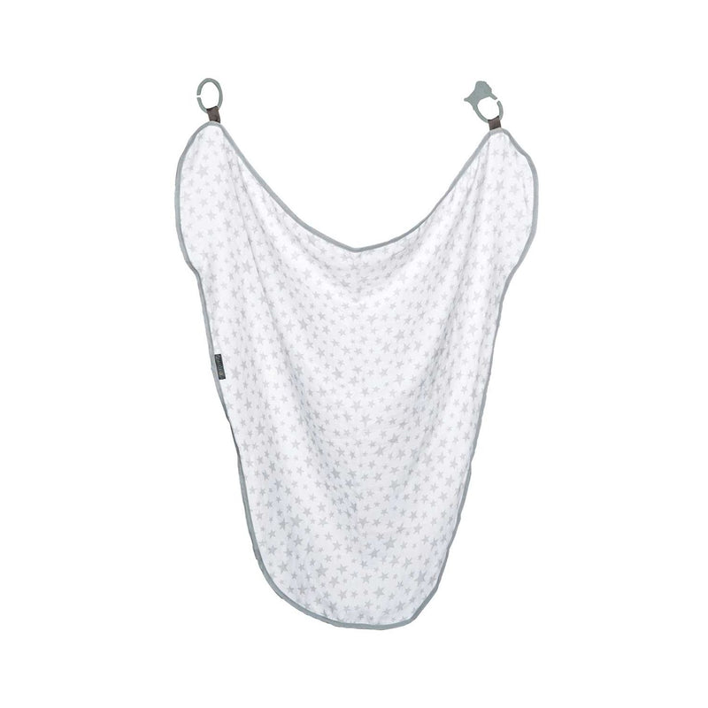 Cheeky Chompers 6-in-1 multimuslin Silver Stars, imported from the UK