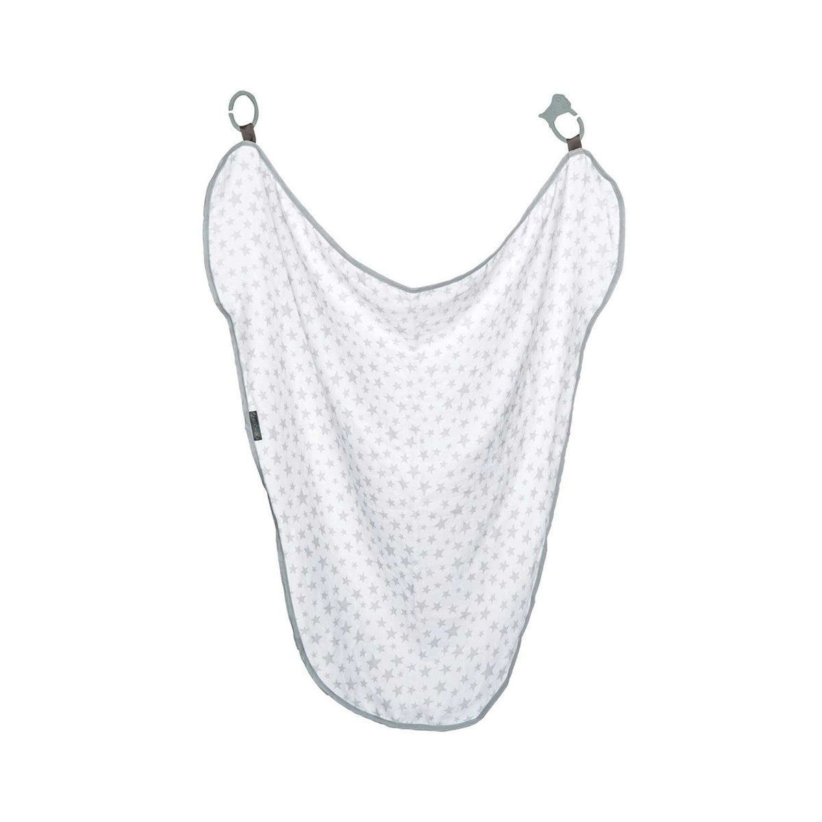 Cheeky Chompers 6-in-1 multimuslin Silver Stars, imported from the UK