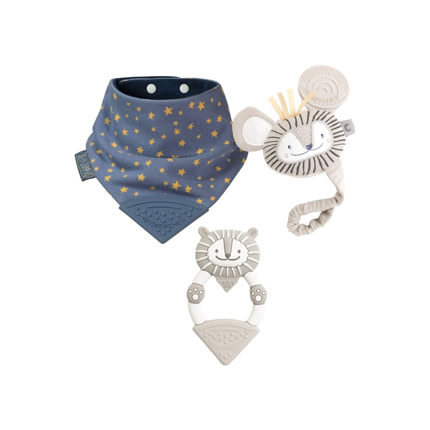 Cheeky Chompers teething gift bundle Midnight Stars, UK version