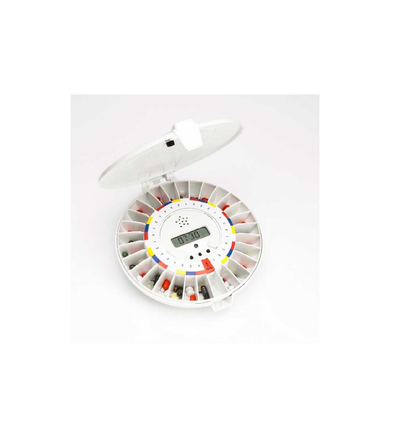 Pivotell Mk3-24 automatic pill dispenser with extra tray (British brand)