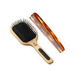 Kent taming brush and comb bundle (British brand)