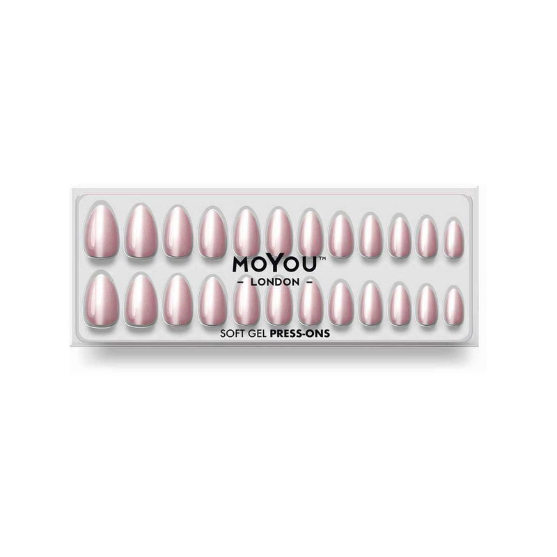 MoYou London Ethereal Glow press-on nails set, imported from the UK