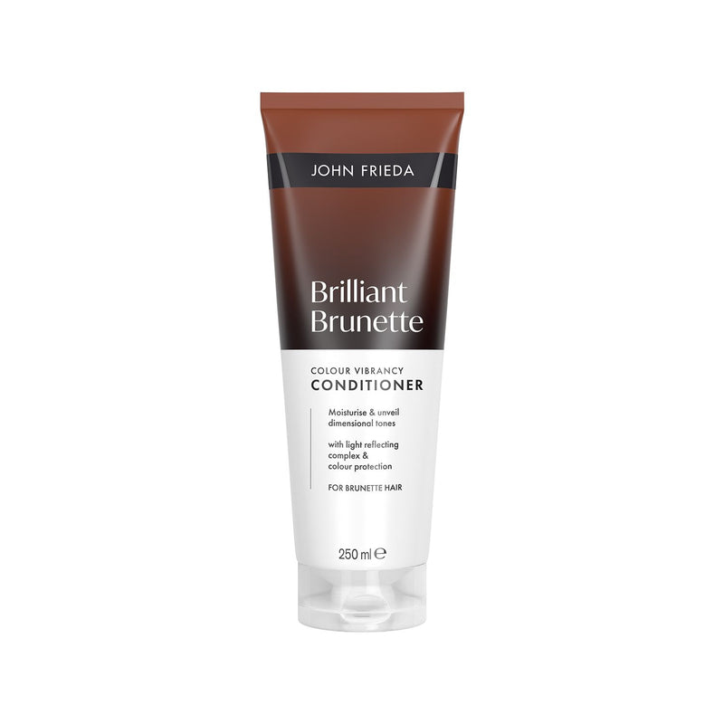 John Frieda Brilliant Brunette Colour Vibrancy Conditioner 250ml, imported from the UK