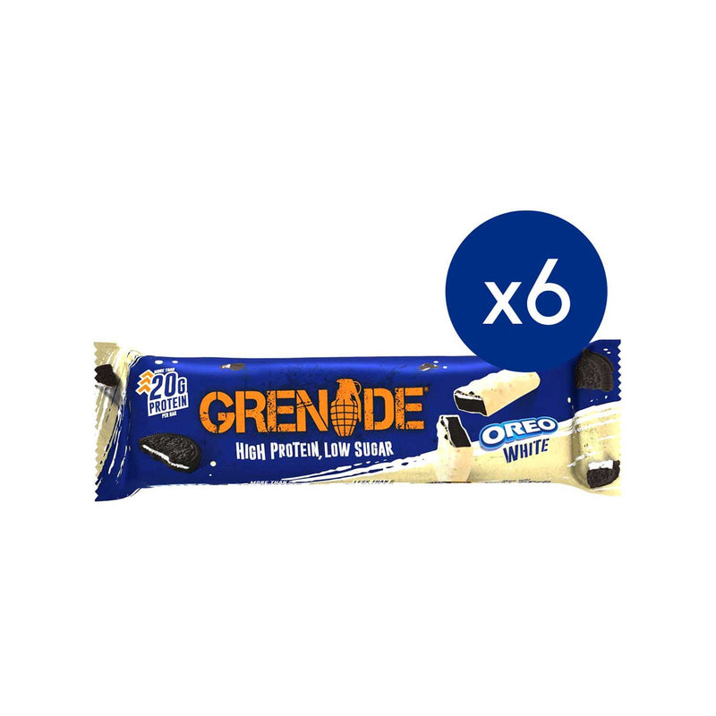 Grenade protein bars Oreo White Chocolate 6 pack (British brand)