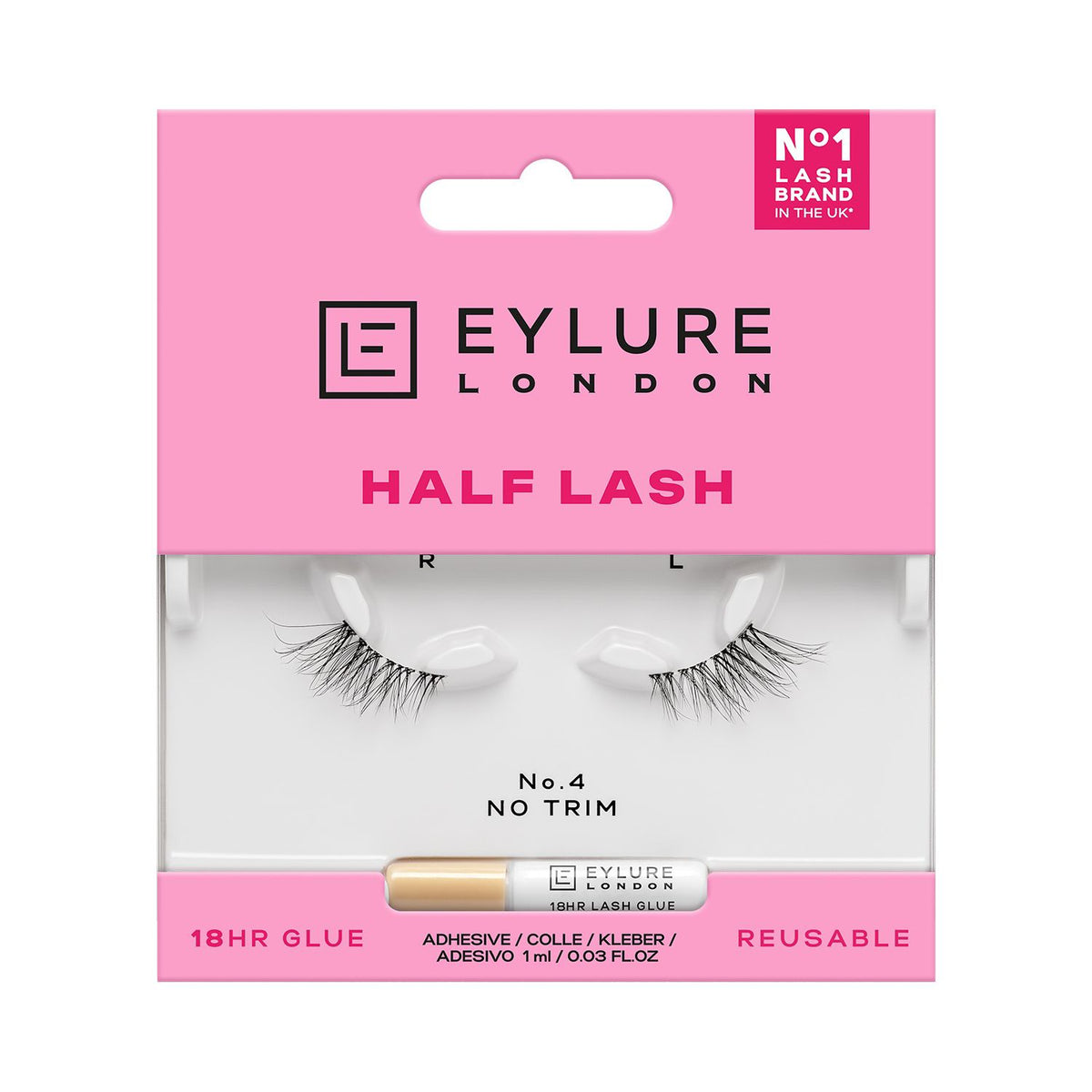 Eylure half lash No.4 wispy design (British brand)