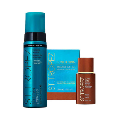 Boots St. Tropez Express Mousse 200ml & Sunlit Skin Bundle- Buy online at McGrocer