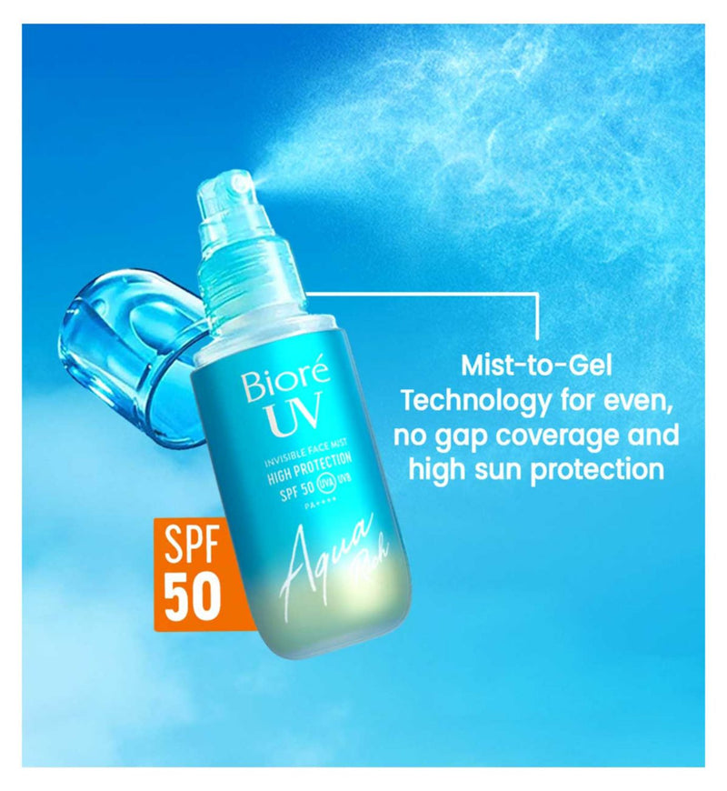 Biore UV Aqua Rich Face Mist SPF50 60ml, UK version