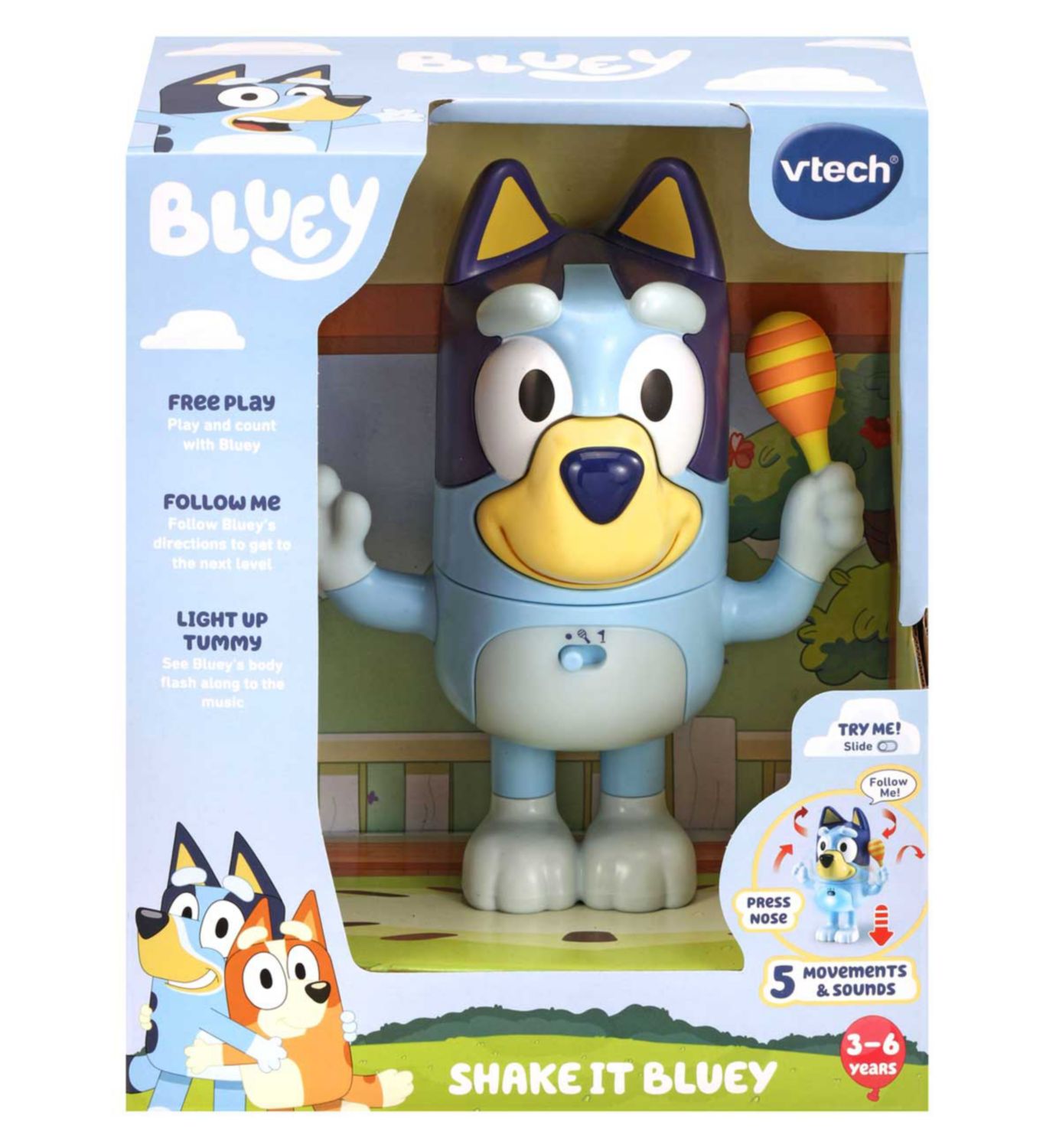 VTech Shake It Bluey interactive toy UK version