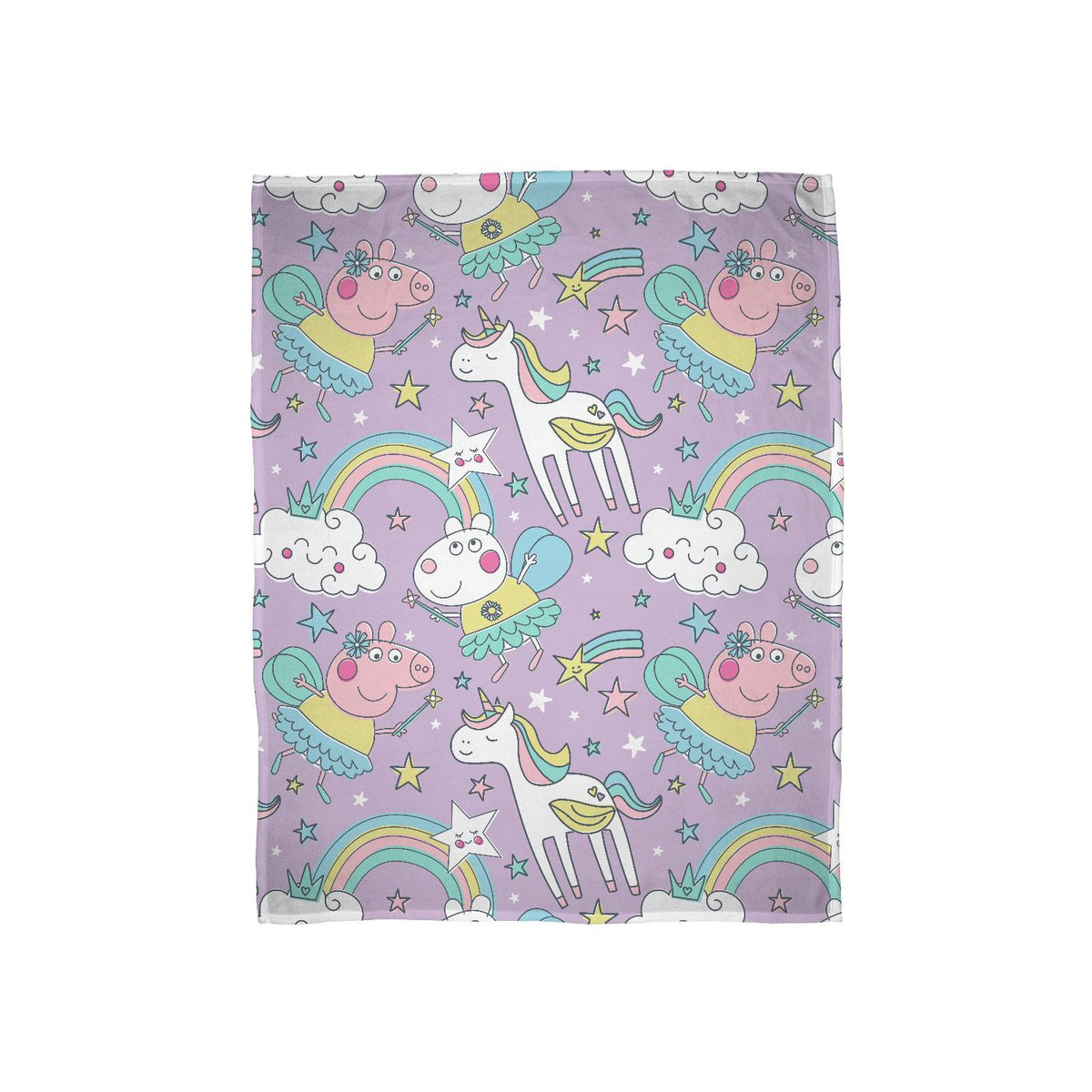 Peppa Pig fleece blanket with fairy pattern, 100x150cm, UK version