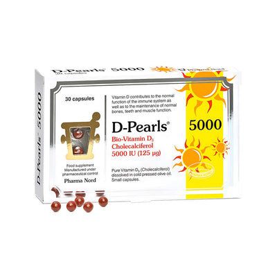 Boots Pharma Nord D-Pearls 5000IU Vitamin D Supplement 30 Capsules- Buy online at McGrocer