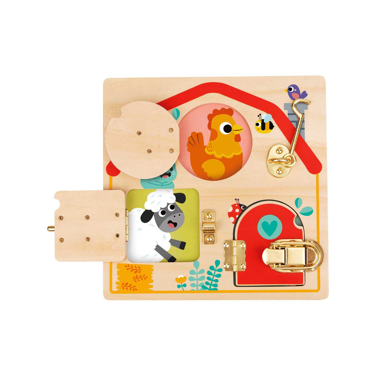Tooky Toy Latches Activity Board - British product