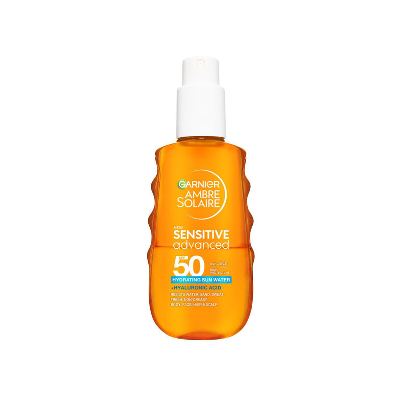 Garnier Ambre Solaire SPF50 sun water 150ml - British product