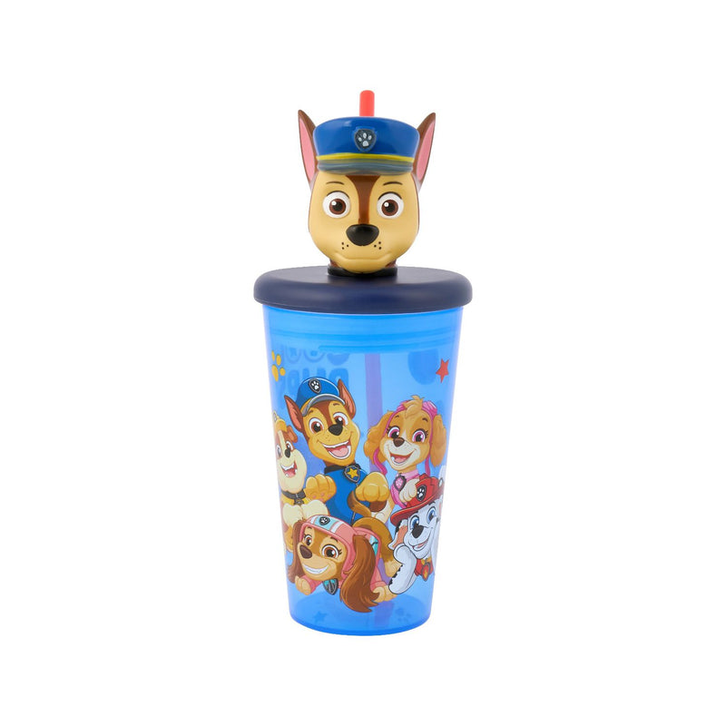 Paw Patrol 3D cap straw tumbler 444ml, imported from the UK
