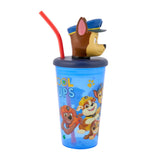 Paw Patrol 3D cap straw tumbler 444ml, imported from the UK