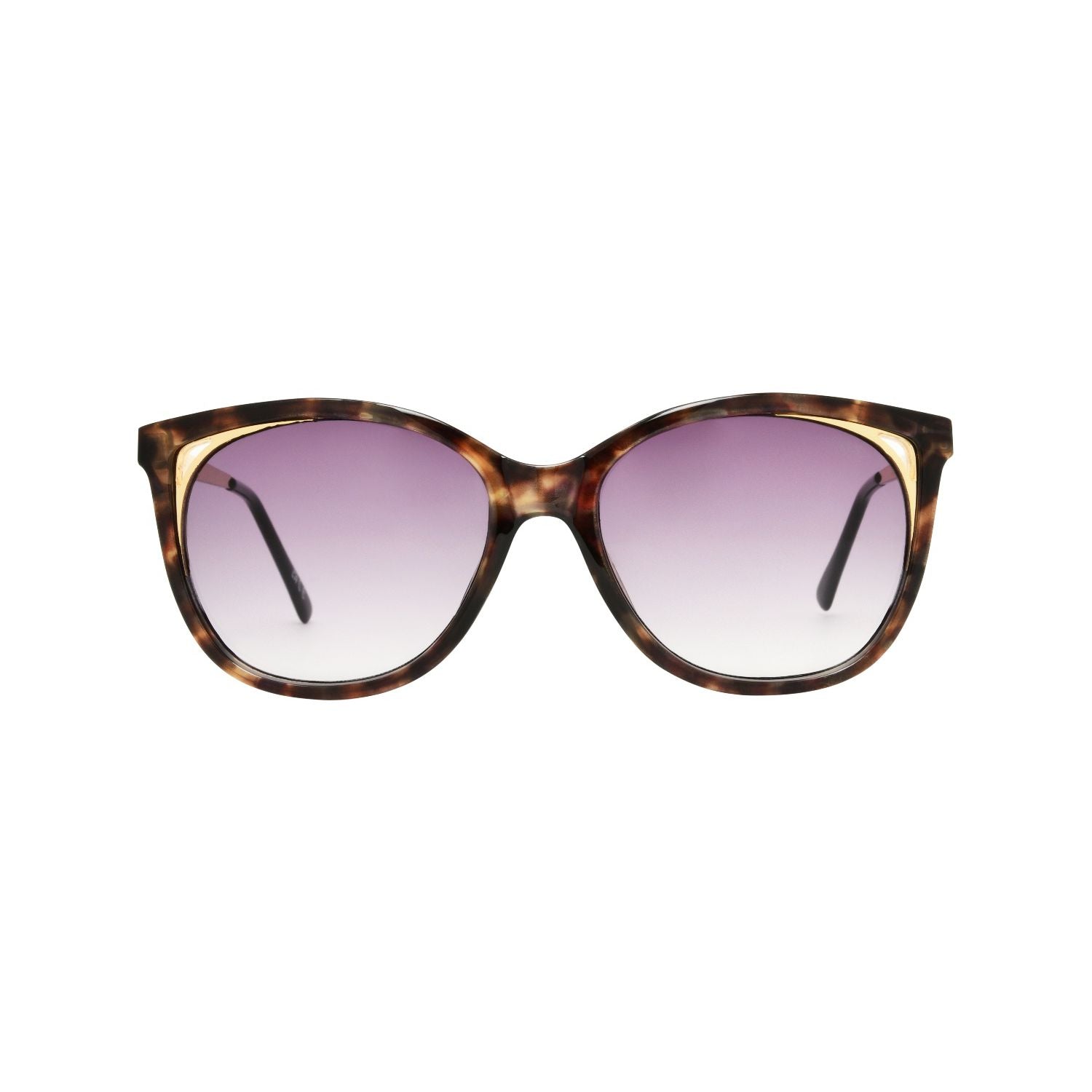 Suuna sunglasses brown tort with gold trims (British brand)